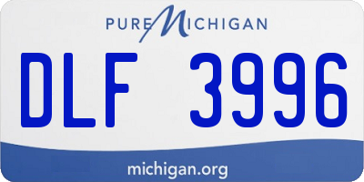 MI license plate DLF3996