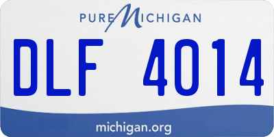 MI license plate DLF4014