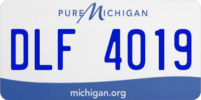 MI license plate DLF4019