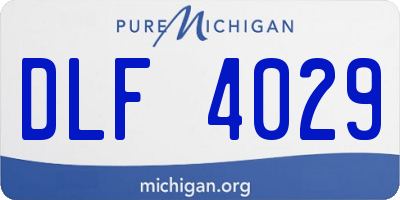 MI license plate DLF4029