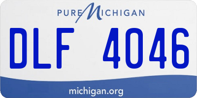 MI license plate DLF4046