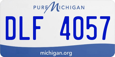 MI license plate DLF4057