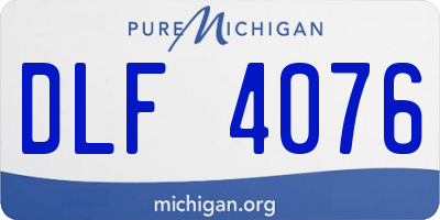 MI license plate DLF4076
