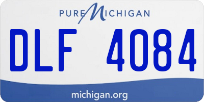MI license plate DLF4084
