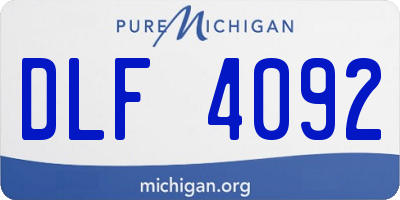 MI license plate DLF4092
