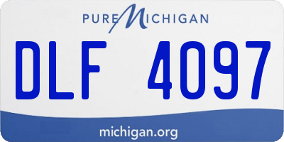 MI license plate DLF4097