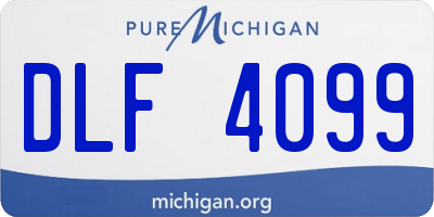 MI license plate DLF4099