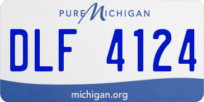 MI license plate DLF4124