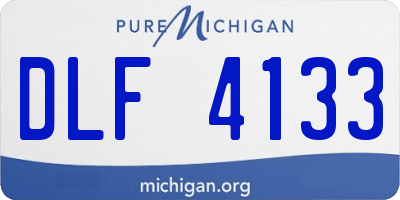 MI license plate DLF4133