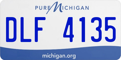 MI license plate DLF4135