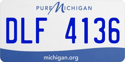 MI license plate DLF4136
