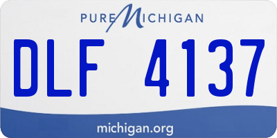 MI license plate DLF4137