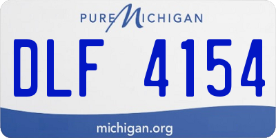 MI license plate DLF4154