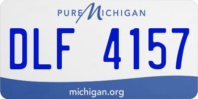 MI license plate DLF4157