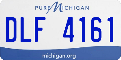 MI license plate DLF4161