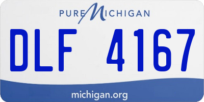 MI license plate DLF4167