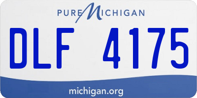 MI license plate DLF4175