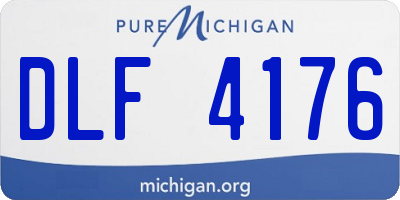 MI license plate DLF4176