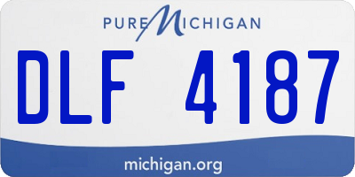 MI license plate DLF4187