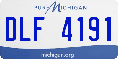 MI license plate DLF4191