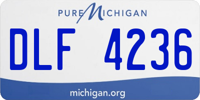 MI license plate DLF4236