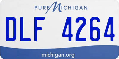 MI license plate DLF4264