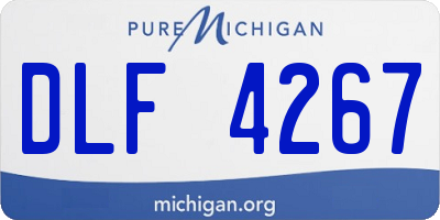 MI license plate DLF4267