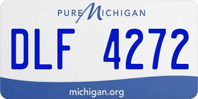 MI license plate DLF4272
