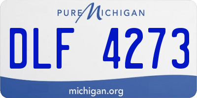 MI license plate DLF4273