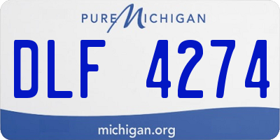 MI license plate DLF4274