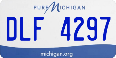 MI license plate DLF4297