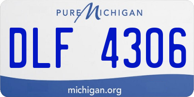 MI license plate DLF4306