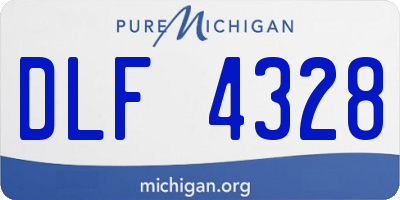 MI license plate DLF4328