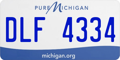 MI license plate DLF4334