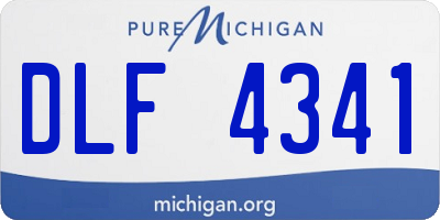 MI license plate DLF4341