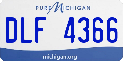 MI license plate DLF4366