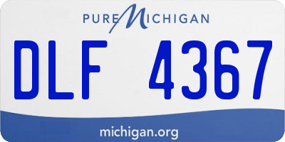 MI license plate DLF4367