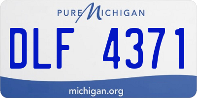MI license plate DLF4371