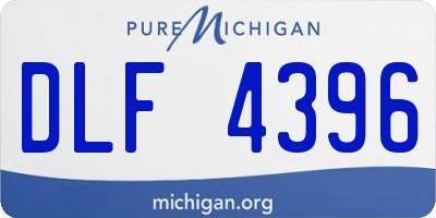 MI license plate DLF4396
