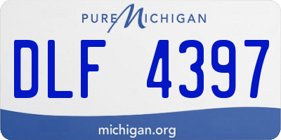 MI license plate DLF4397