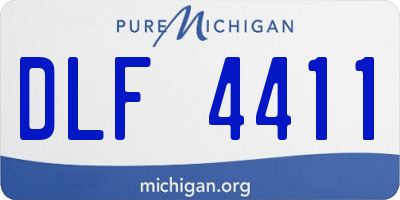 MI license plate DLF4411