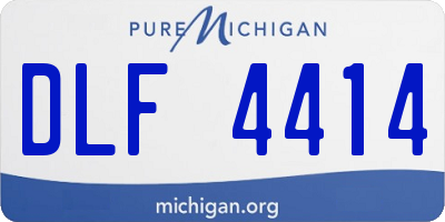 MI license plate DLF4414