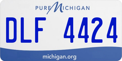MI license plate DLF4424