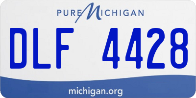 MI license plate DLF4428
