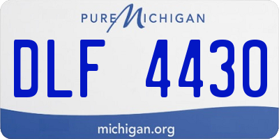 MI license plate DLF4430