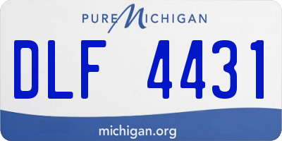 MI license plate DLF4431