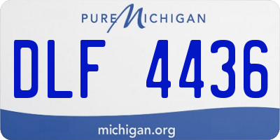 MI license plate DLF4436