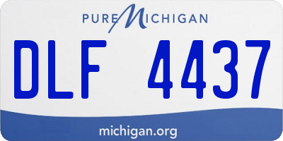 MI license plate DLF4437