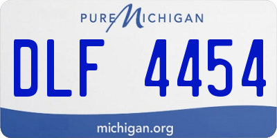 MI license plate DLF4454