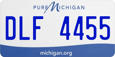 MI license plate DLF4455